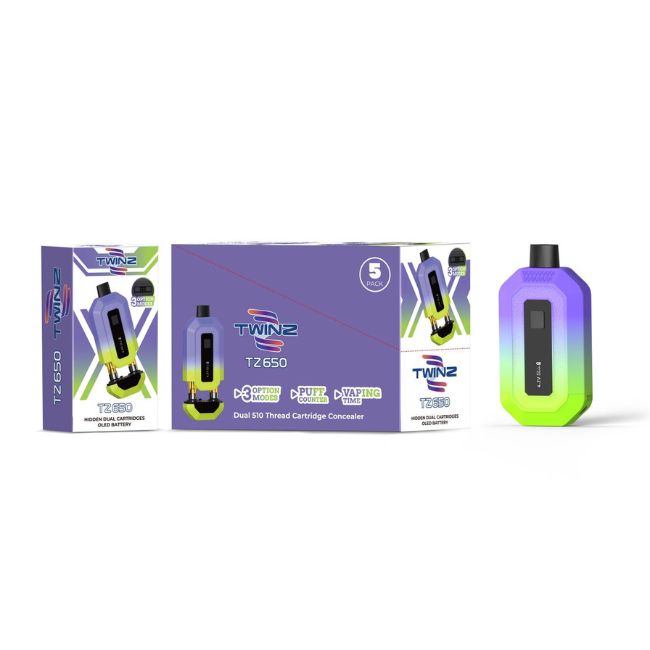 TWINZ TZ 650 HIDDEN DUAL CARTRIDGE OLED BATTERY