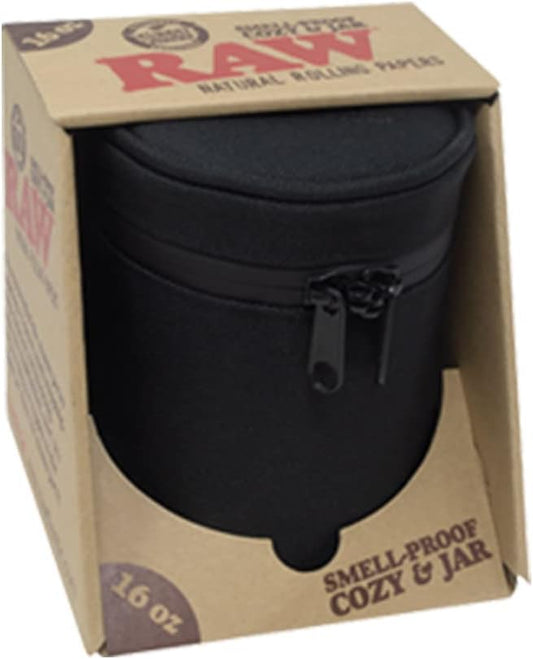 Raw Smell Proof Mason Jar Cover Discreet Storage with Natural Style 16 Ounce