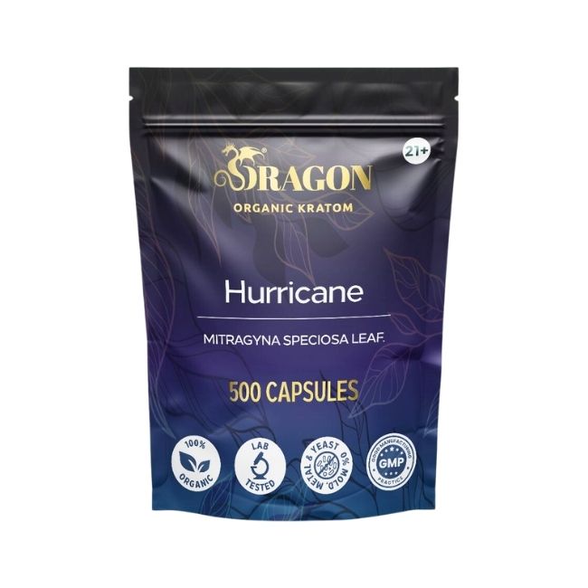 Dragon Organic Kratom Capsules – 500 Count Bulk Bag | Organic, Pre-Measured, High Potency