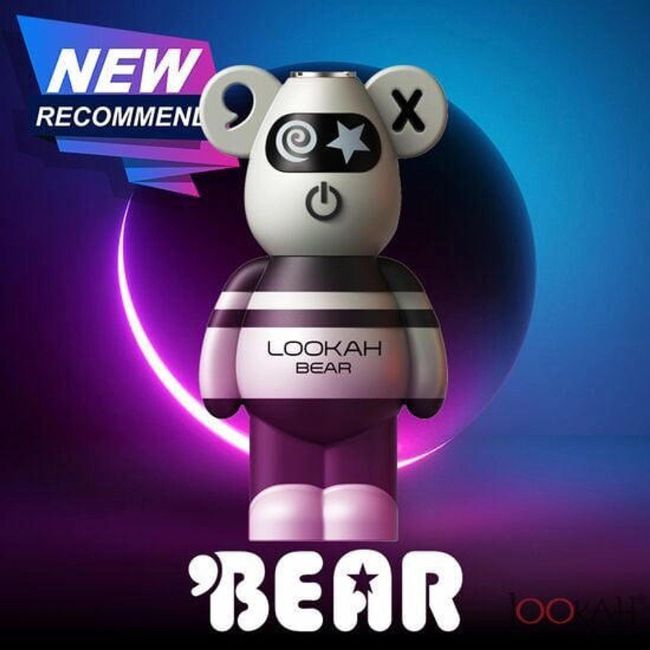 LOOKAH BEAR 510 VAPE CARTRIDGE BATTERY