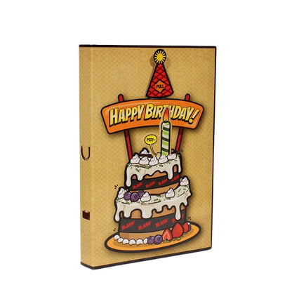 RAW POP-UP BIRTHDAY CARD