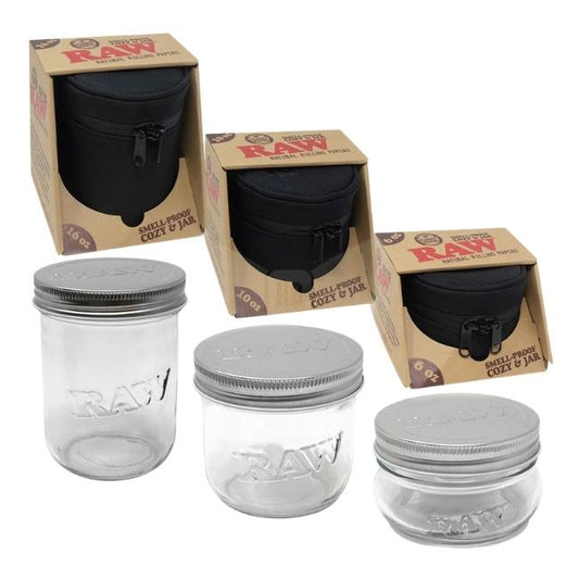 RAW SMELL PROOF MASON JAR & COZY