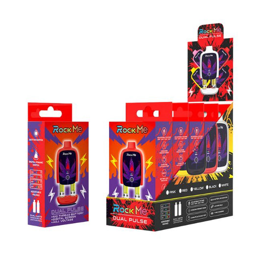 ROCK ME DUAL PULSE 510 THREAD DIGITAL SCREEN 600mAH BATTERY