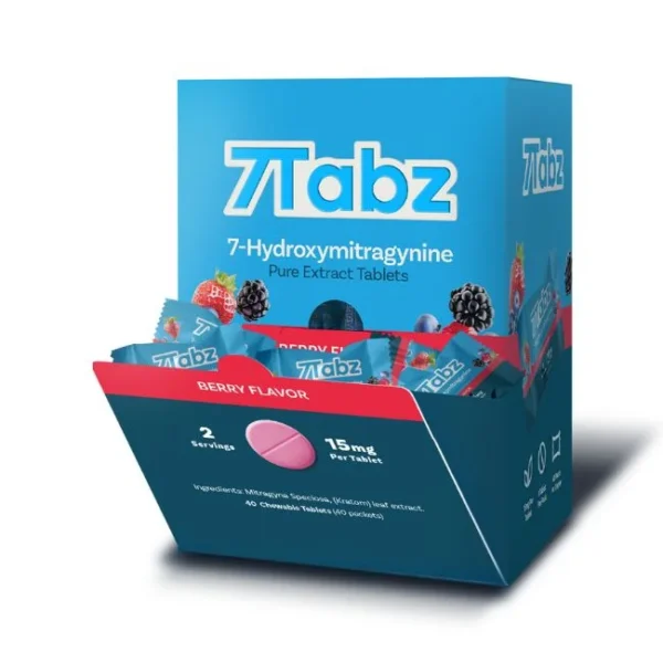 7TABZ HYDROXY PURE KRATOM LEAF EXTRACT 15MG PER TABLET 1CT/40PK
